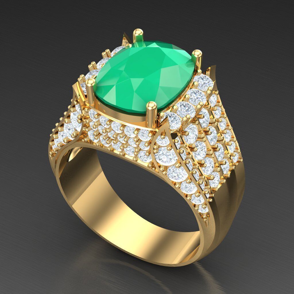 Elite Men Rings Collection 5MR030 3D print model_8