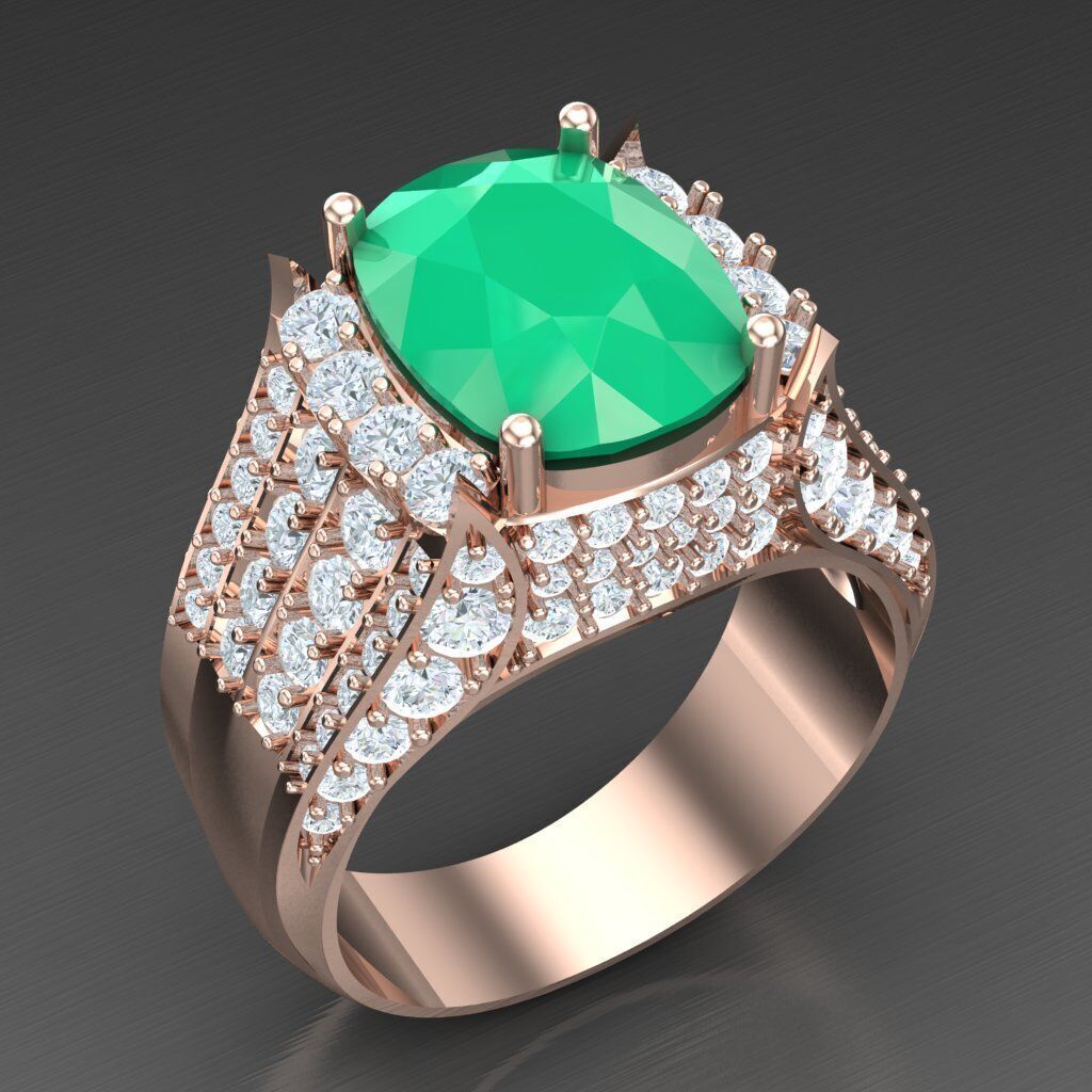 Elite Men Rings Collection 5MR030 3D print model_7