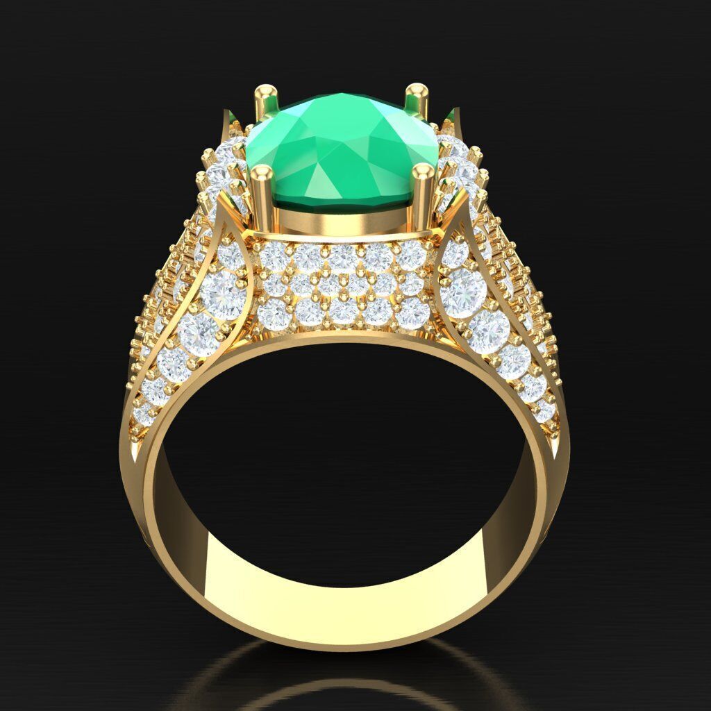 Elite Men Rings Collection 5MR030 3D print model_4