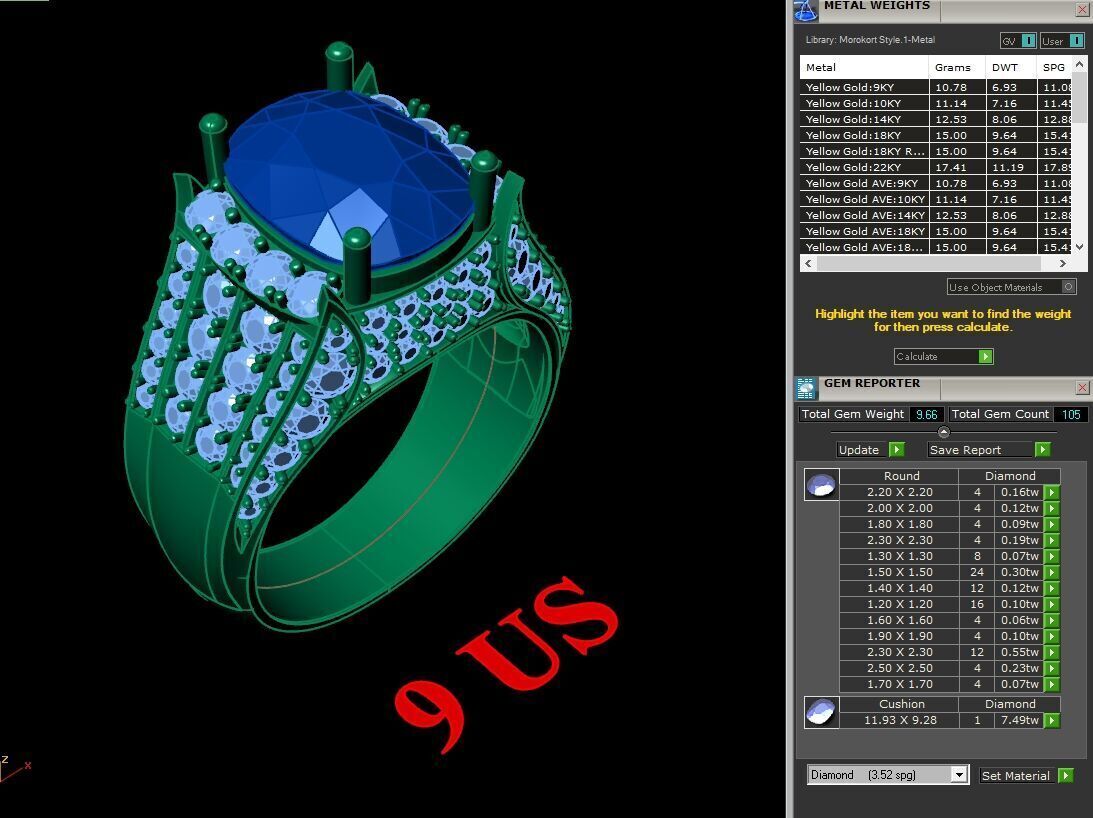 Elite Men Rings Collection 5MR030 3D print model_1