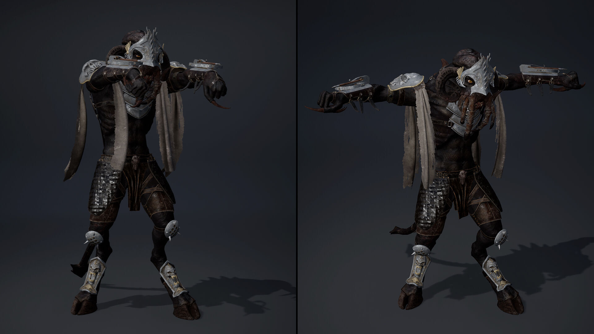 Obsidian Spearman Arm2 Low-poly 3D model_12