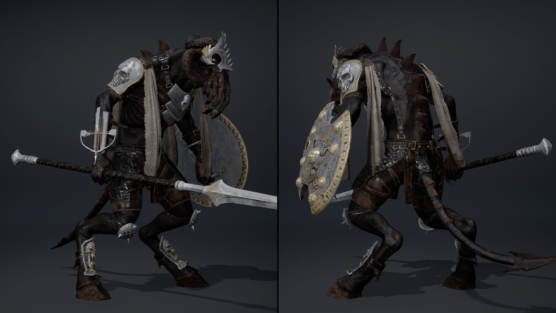 Obsidian Spearman Arm2 Low-poly 3D model_5