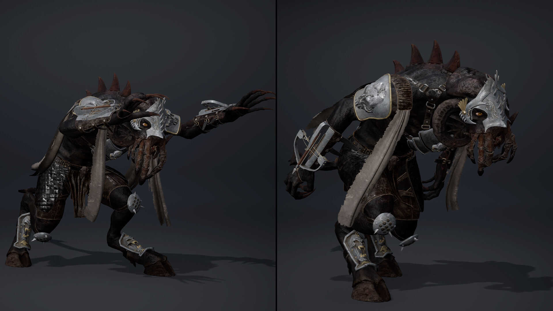 Obsidian Spearman Arm2 Low-poly 3D model_19