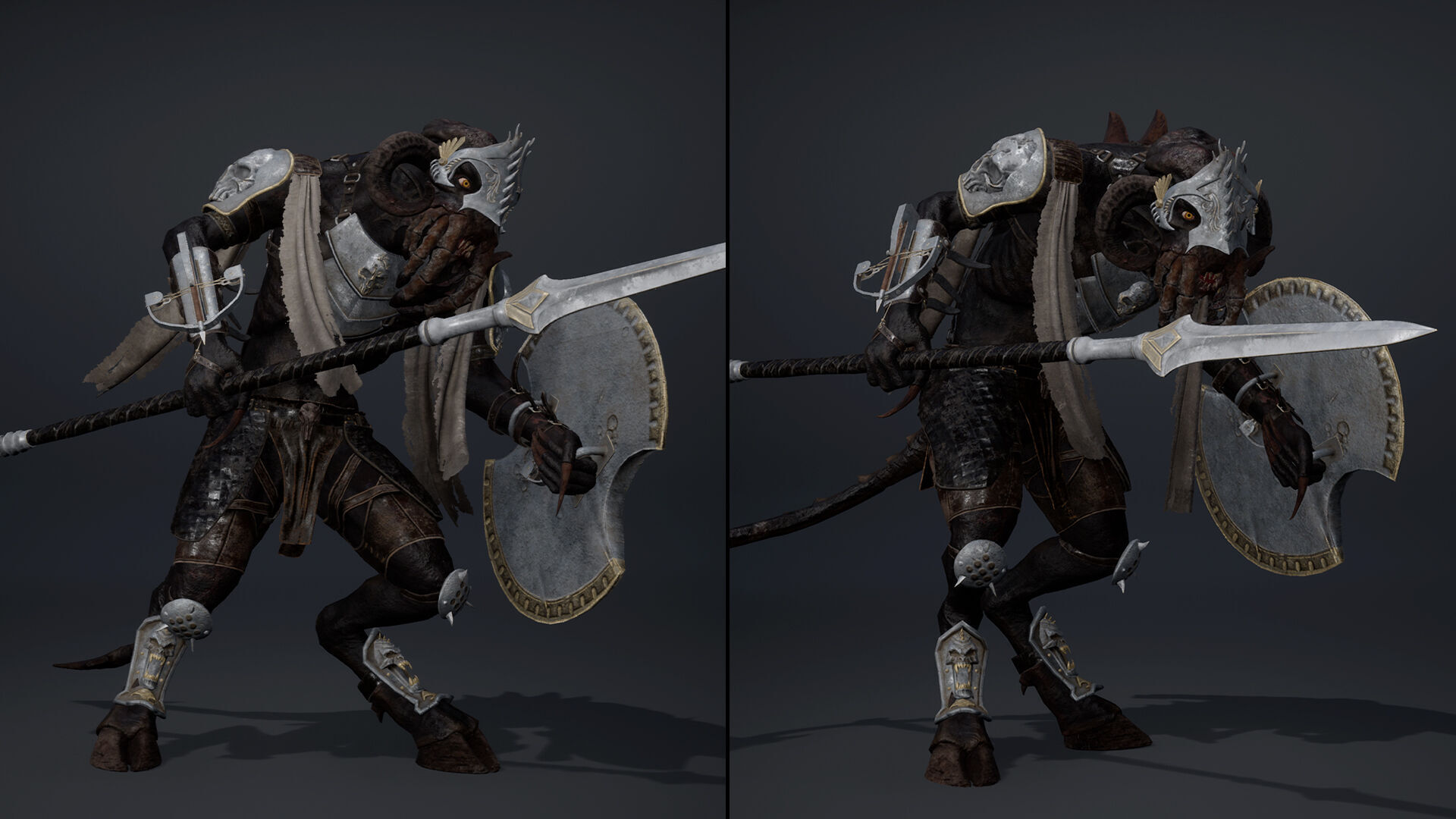 Obsidian Spearman Arm2 Low-poly 3D model_11