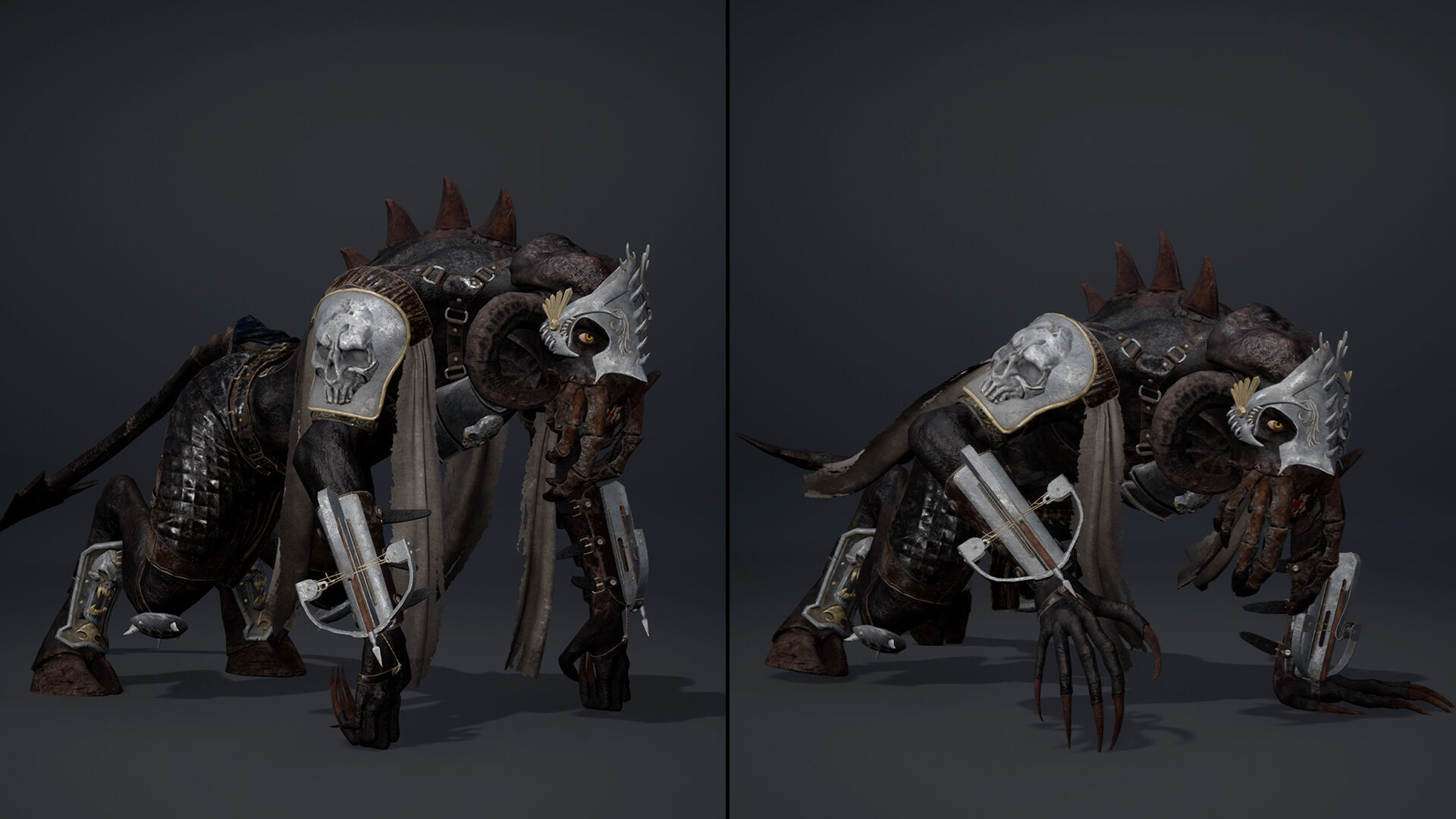 Obsidian Spearman Arm2 Low-poly 3D model_14