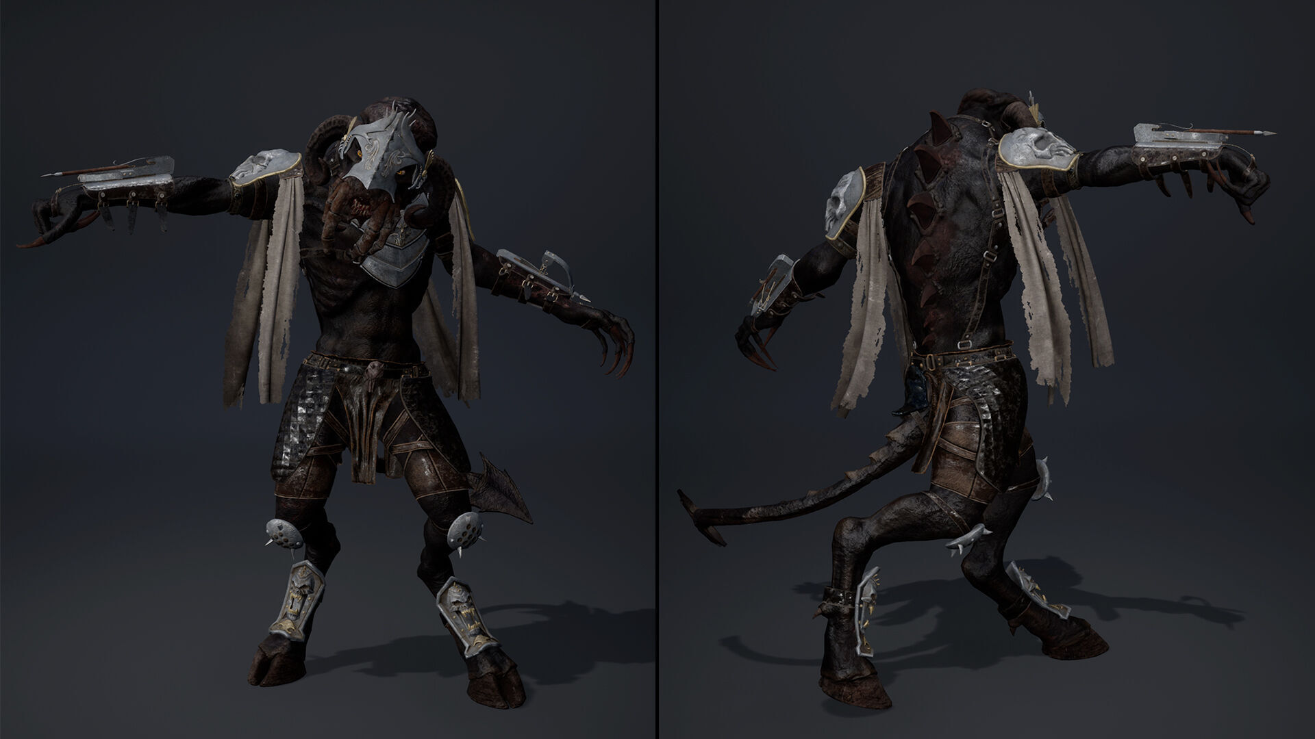 Obsidian Spearman Arm2 Low-poly 3D model_13