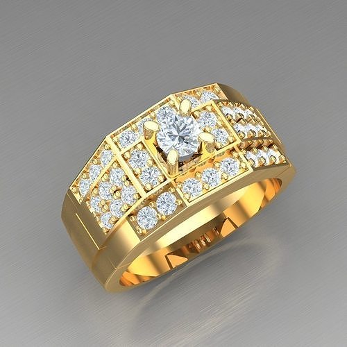 Elite Men Rings Collection 5MR027 3D print model