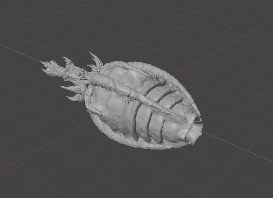 Martian War Machine From War Of The Worlds Biomechanical  3D print model_8