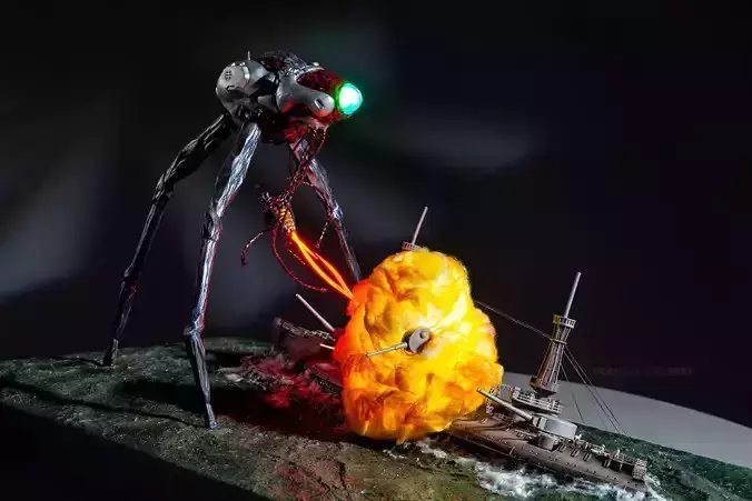 Martian War Machine From War Of The Worlds Biomechanical  3D print model