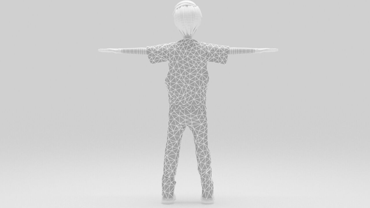 Character Bross Rigged  Low-poly 3D model_12