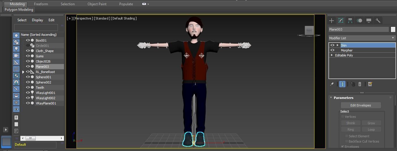 Character Bross Rigged  Low-poly 3D model_14