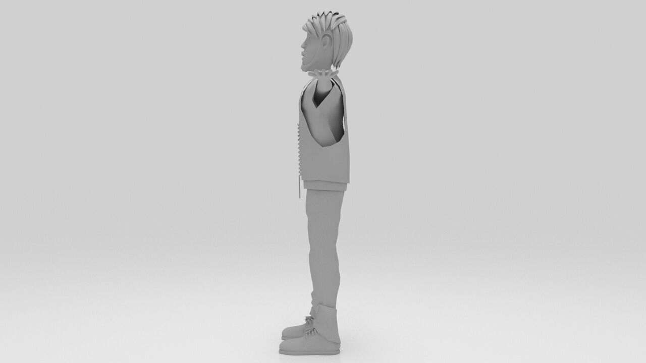 Character Bross Rigged  Low-poly 3D model_7