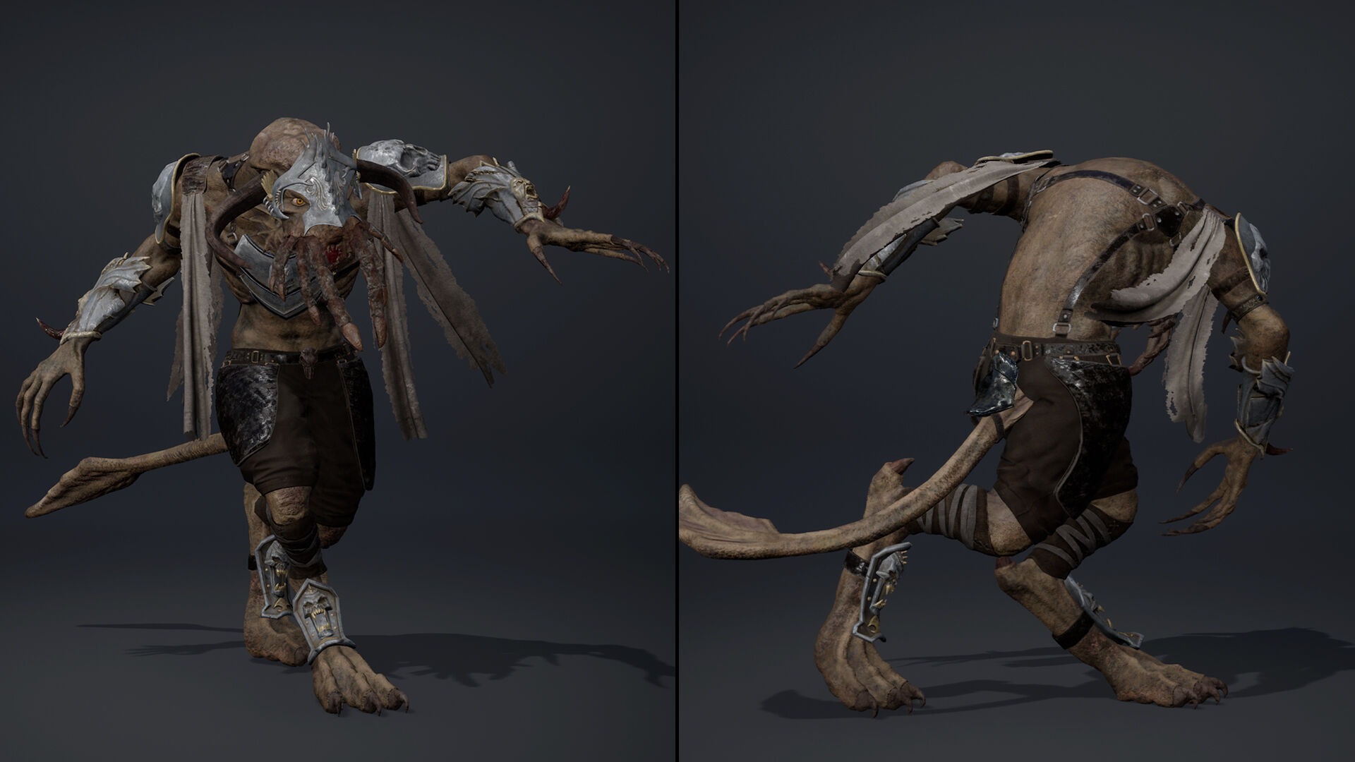 Obsidian Spearman Arm1 Low-poly 3D model_12