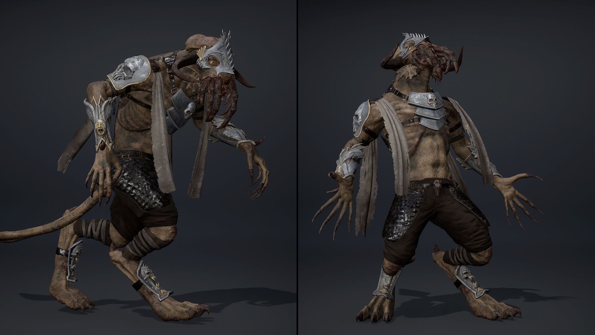 Obsidian Spearman Arm1 Low-poly 3D model_16