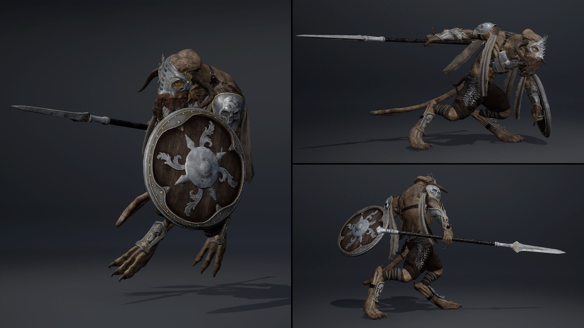 Obsidian Spearman Arm1 Low-poly 3D model_8