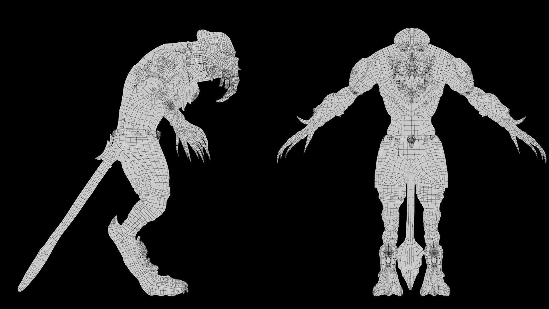 Obsidian Spearman Arm1 Low-poly 3D model_20