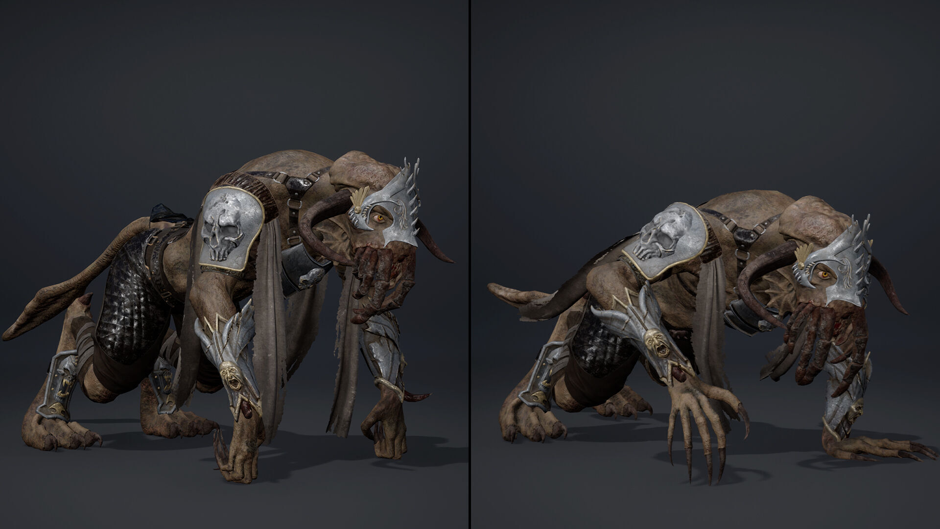 Obsidian Spearman Arm1 Low-poly 3D model_13