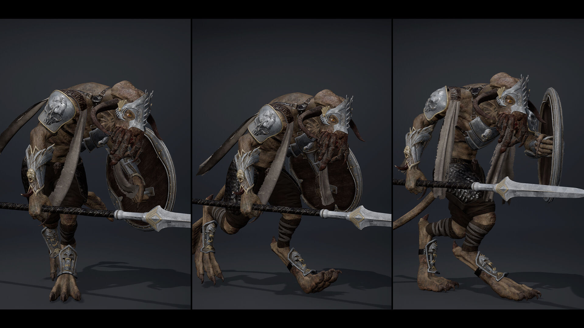 Obsidian Spearman Arm1 Low-poly 3D model_18