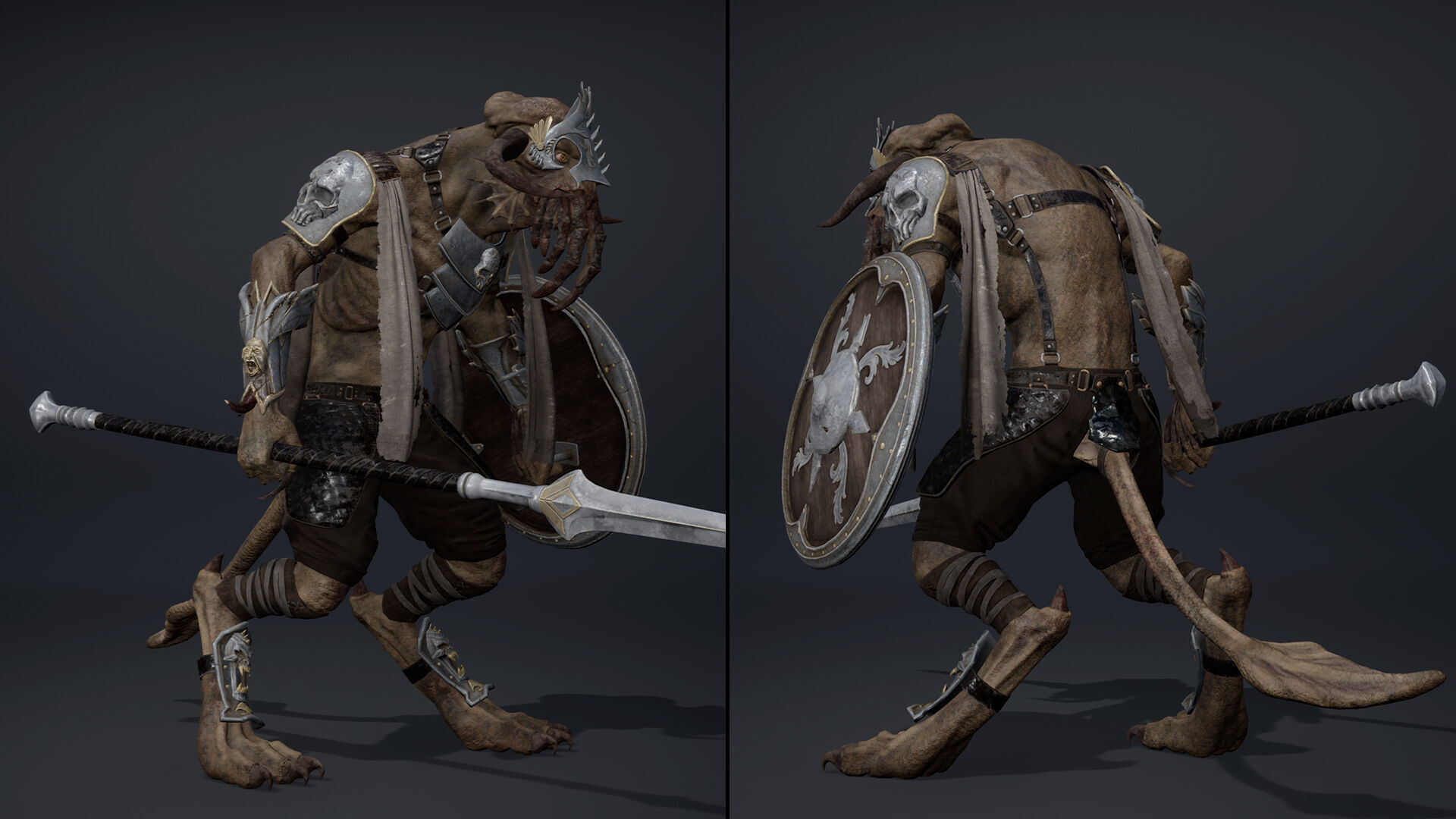 Obsidian Spearman Arm1 Low-poly 3D model_5