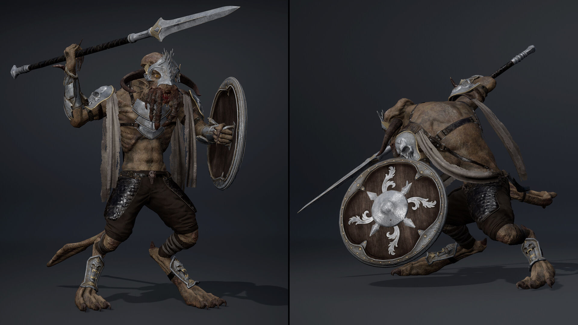 Obsidian Spearman Arm1 Low-poly 3D model_7