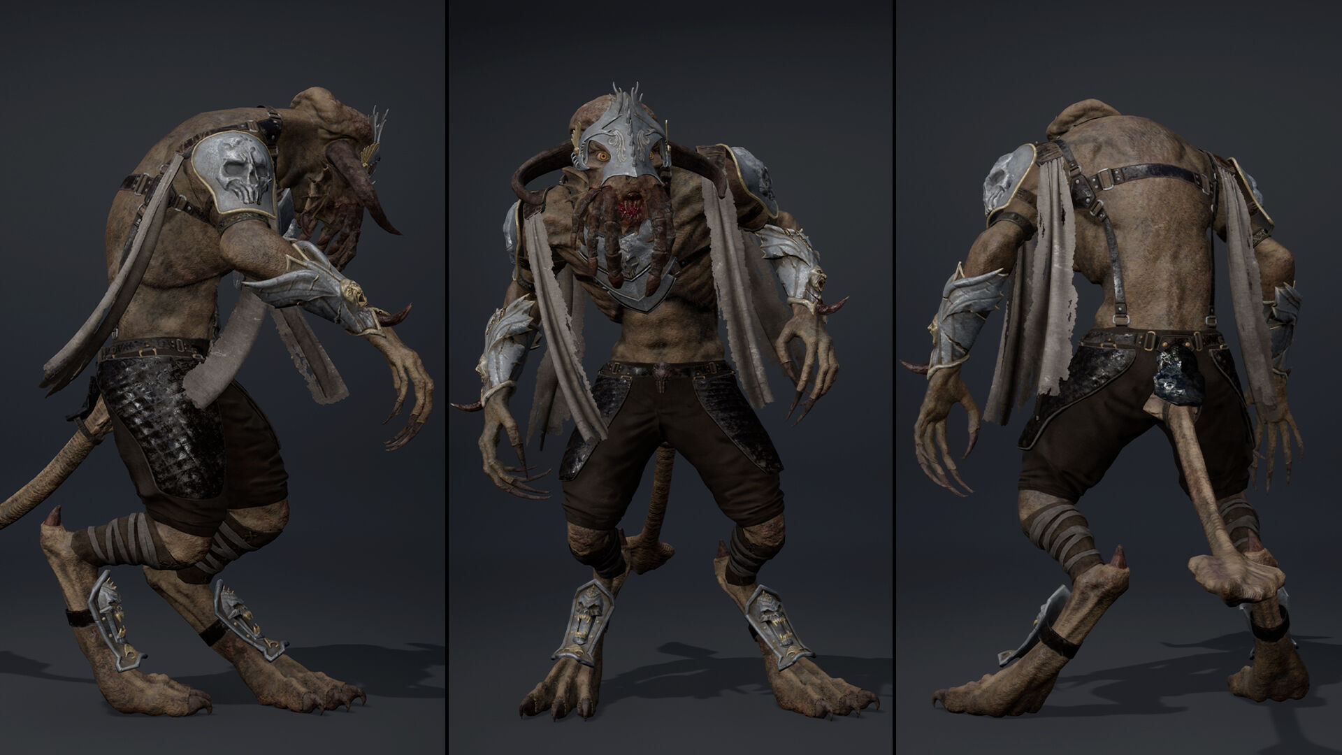 Obsidian Spearman Arm1 Low-poly 3D model_17