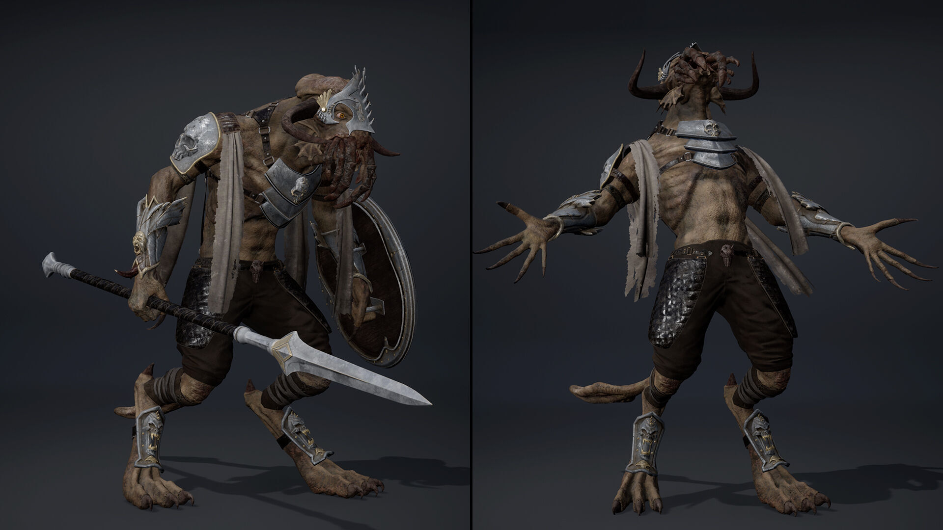 Obsidian Spearman Arm1 Low-poly 3D model_9