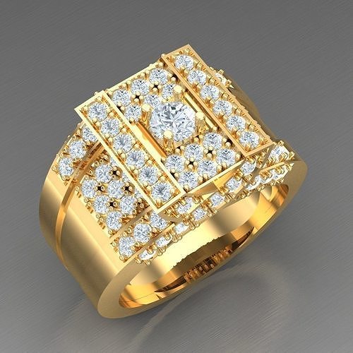 Elite Men Rings Collection 4MR097 3D print model