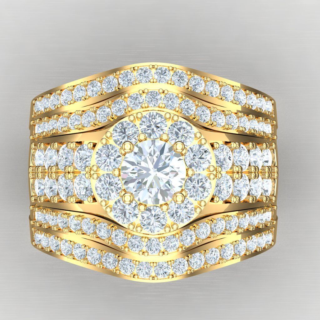 Elite Men Rings Collection 4MR094 3D print model_10