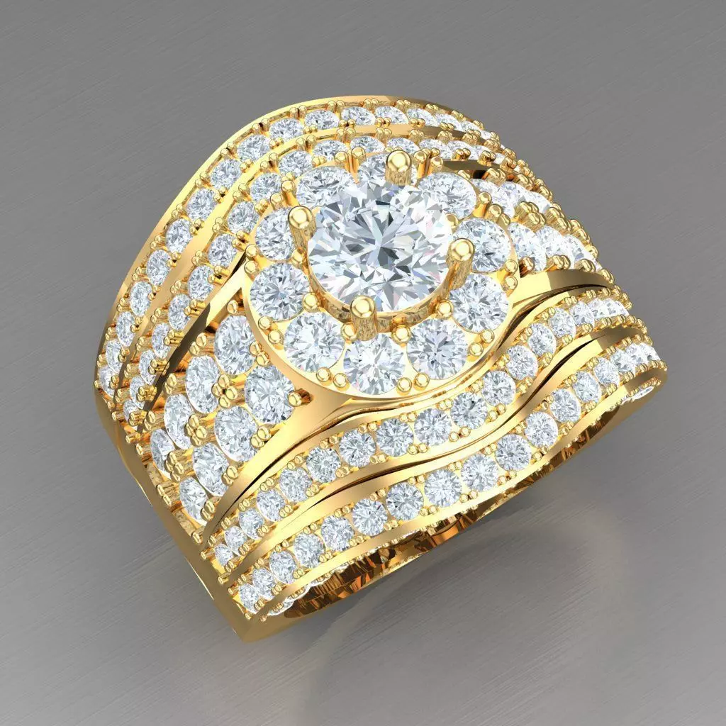 Elite Men Rings Collection 4MR094 3D print model_0