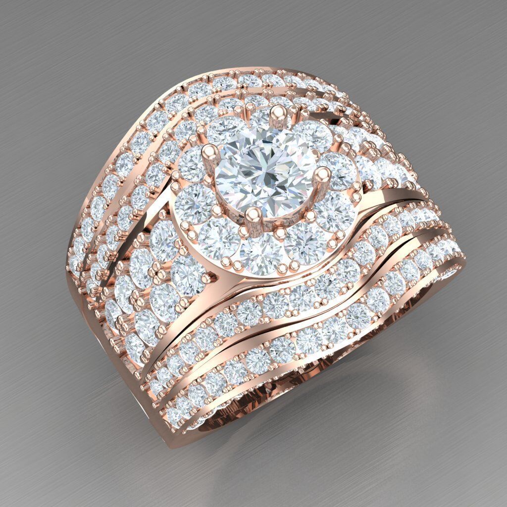 Elite Men Rings Collection 4MR094 3D print model_11