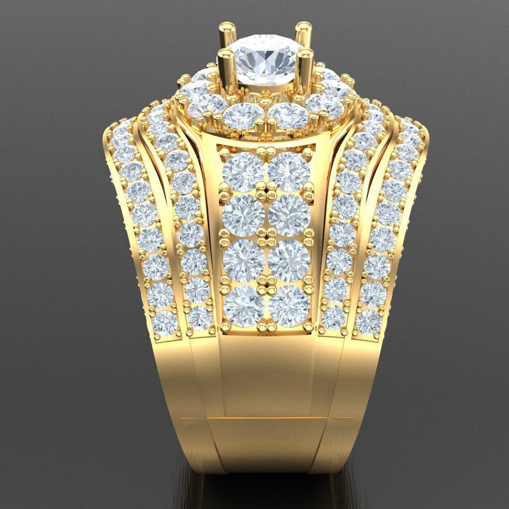 Elite Men Rings Collection 4MR094 3D print model_13