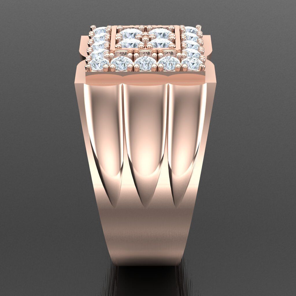 Elite Men Rings Collection 4MR091 3D print model_12