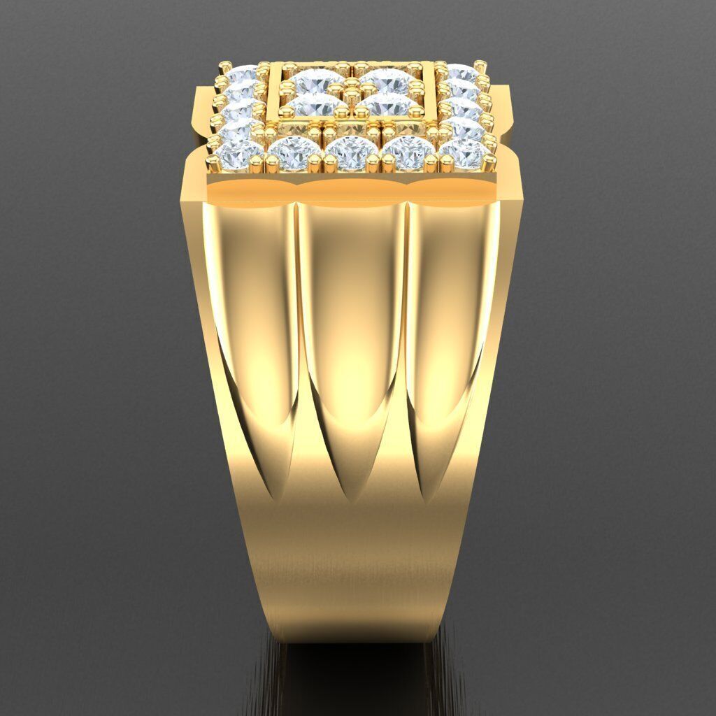 Elite Men Rings Collection 4MR091 3D print model_13