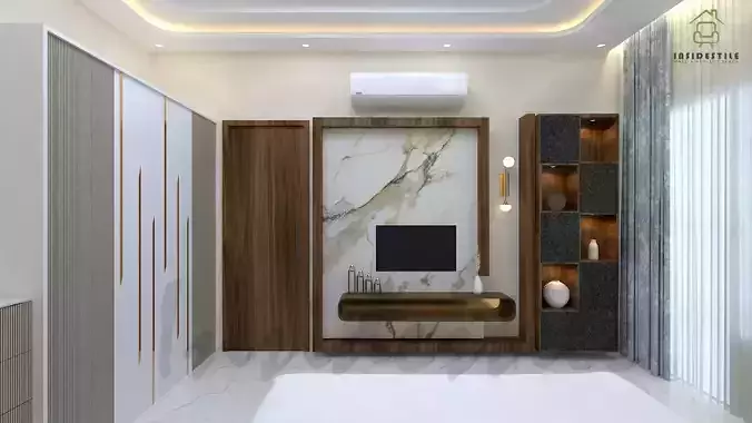 Realistic 3D Bedroom Interior Model