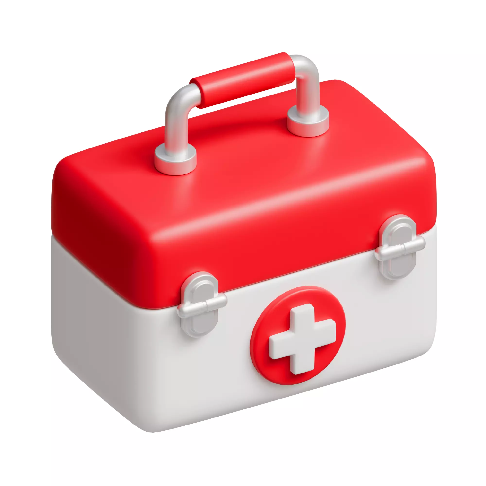 Aid kit Low-poly 3D model_0