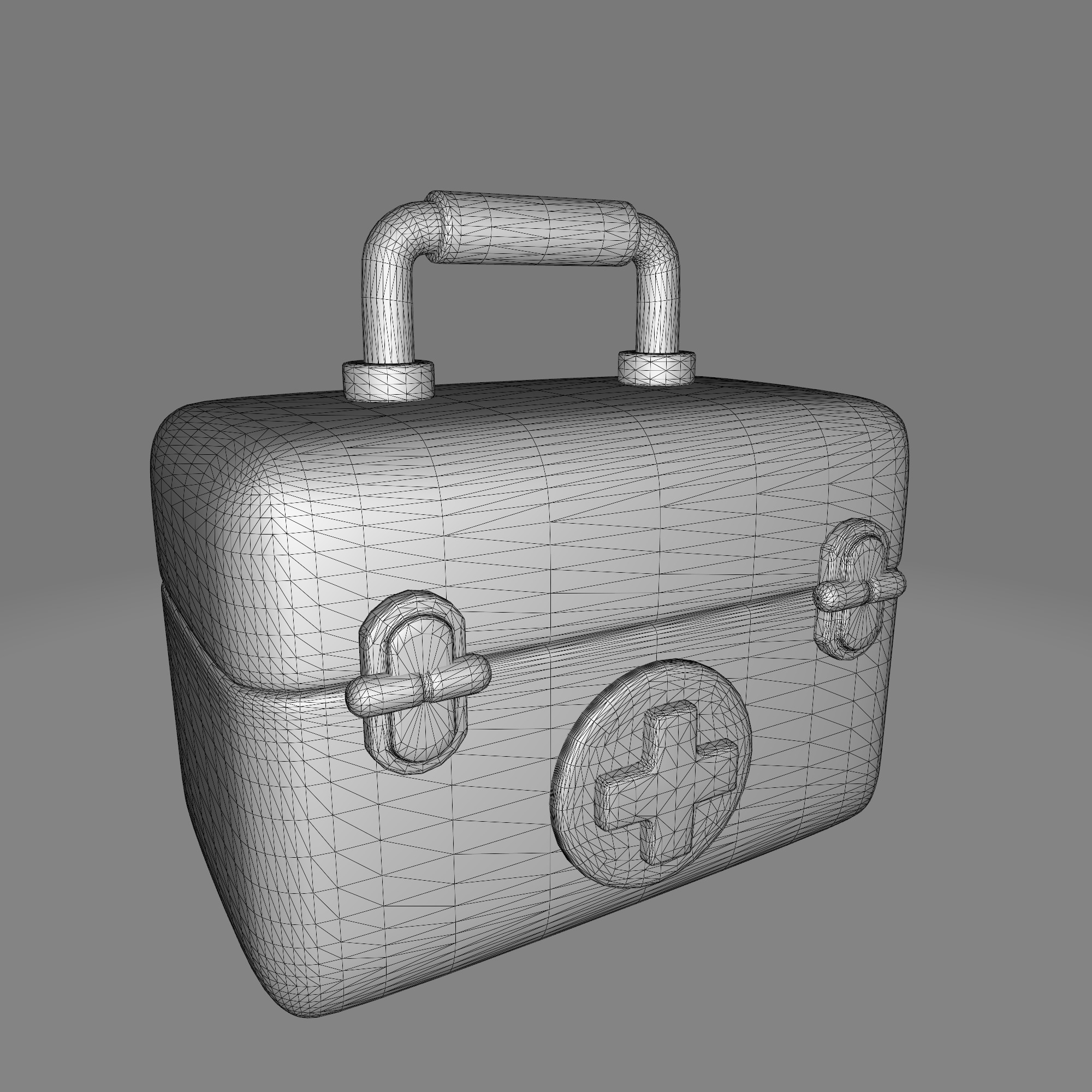 Aid kit Low-poly 3D model_1