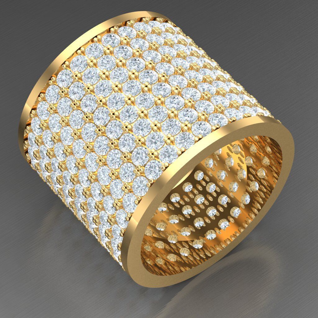 Elite Men Rings Collection 4MR085 3D print model_2