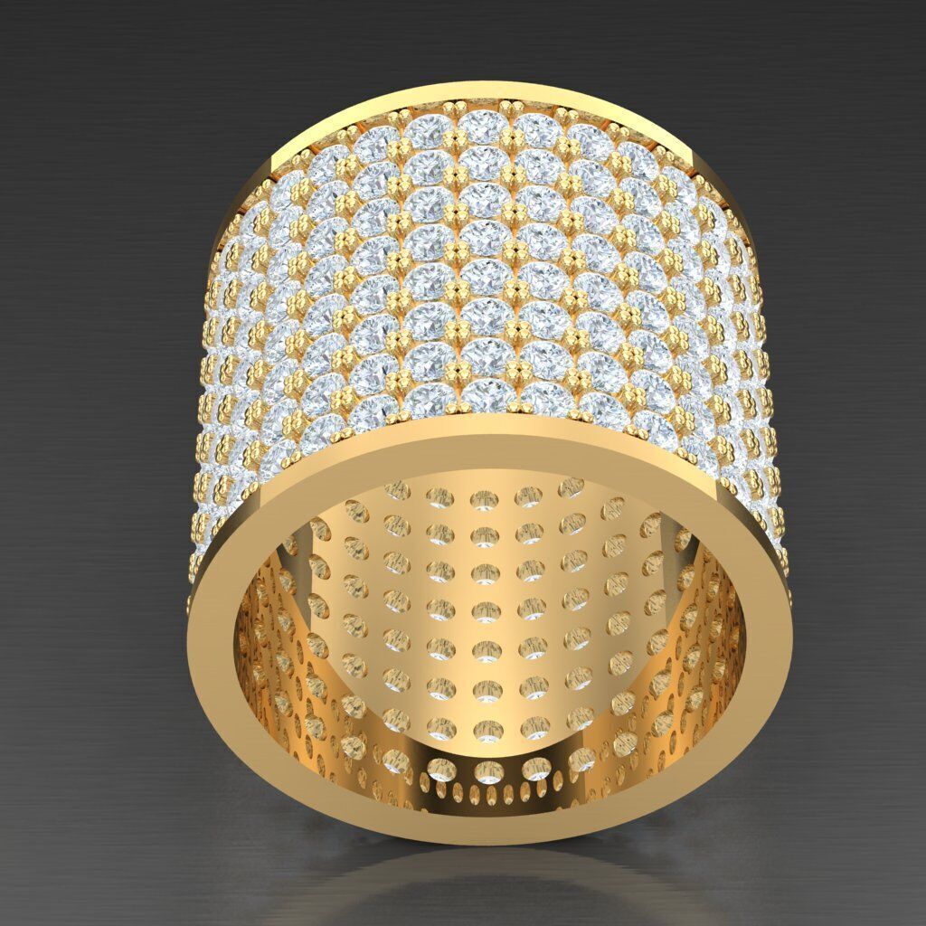 Elite Men Rings Collection 4MR085 3D print model_4