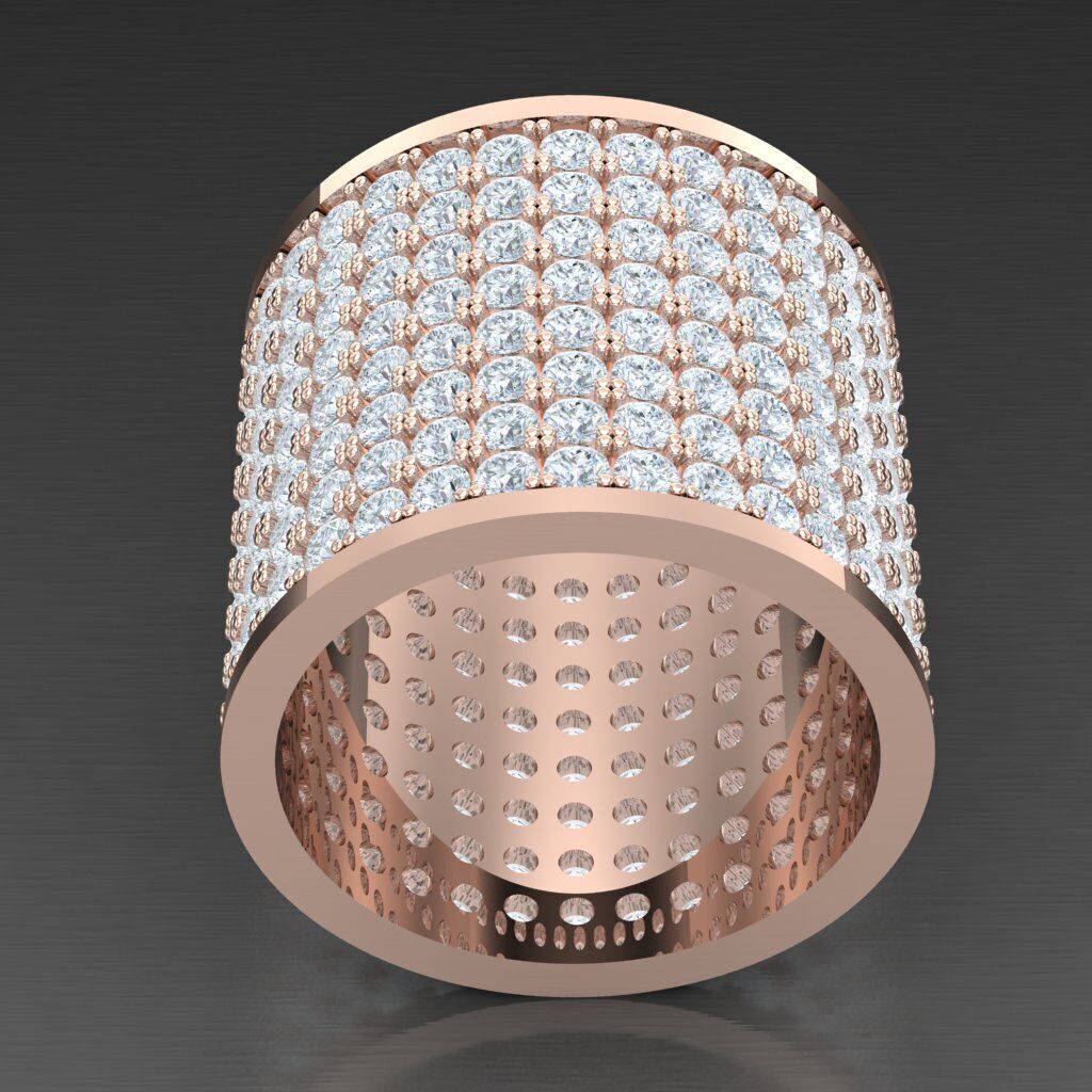 Elite Men Rings Collection 4MR085 3D print model_3