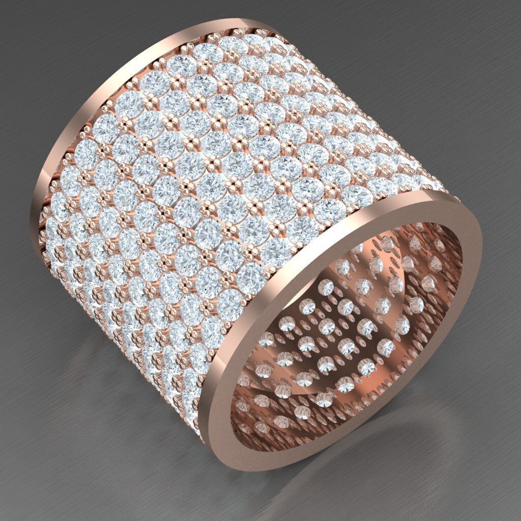 Elite Men Rings Collection 4MR085 3D print model_6