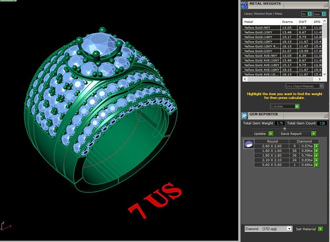 Elite Men Rings Collection 4MR084 3D print model_1