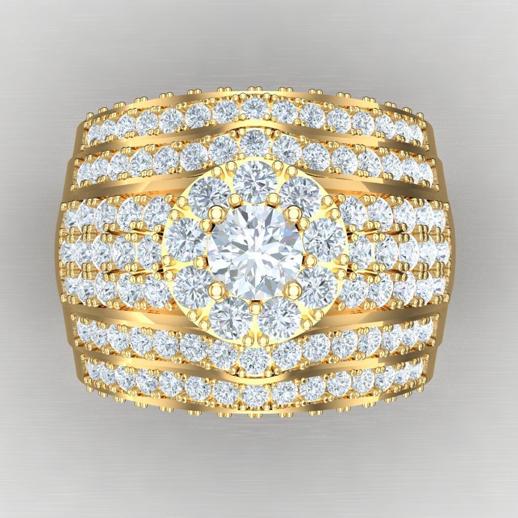 Elite Men Rings Collection 4MR084 3D print model_10