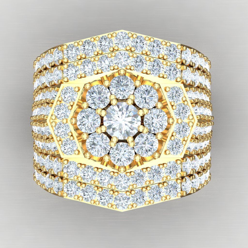 Elite Men Rings Collection 4MR083 3D print model_10