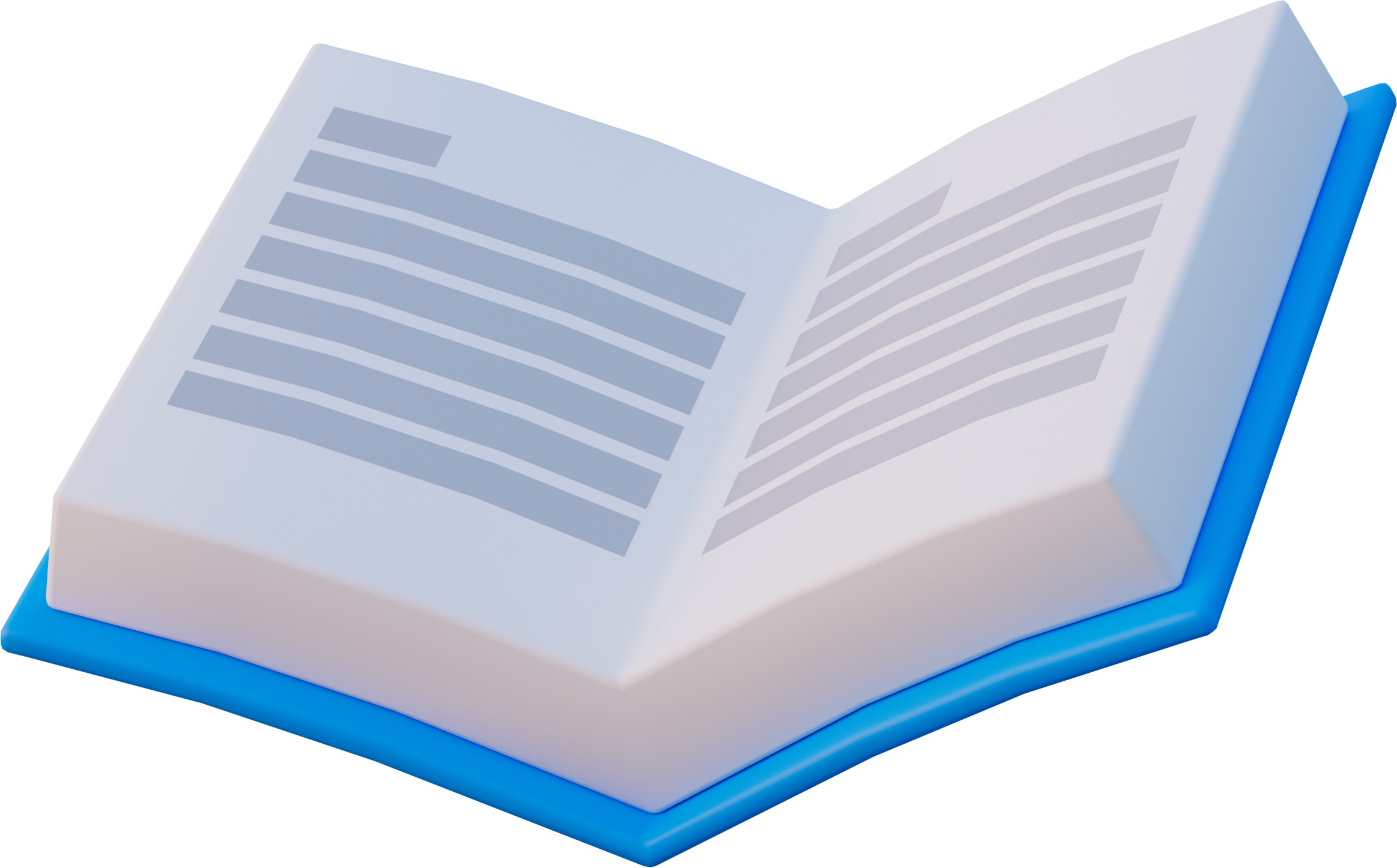 Low Poly Book 3D model_1