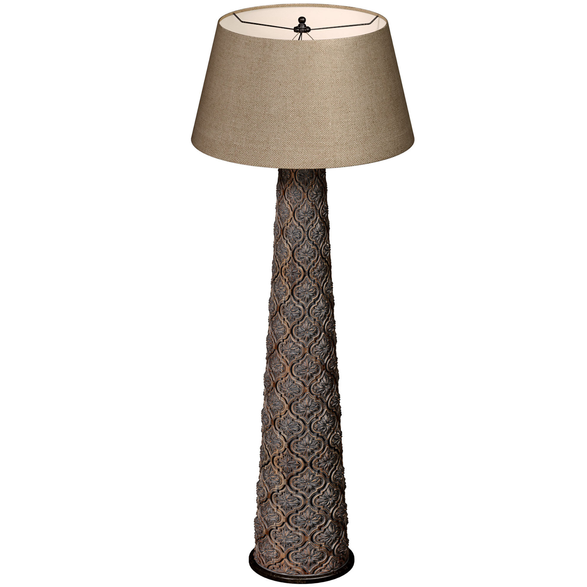 Large Floor lamp in oriental style Torchere Morocco Arabic 3D model_1