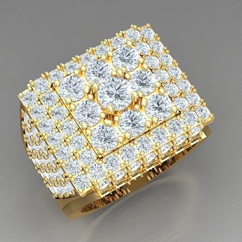Elite Men Rings Collection 4MR082 3D print model