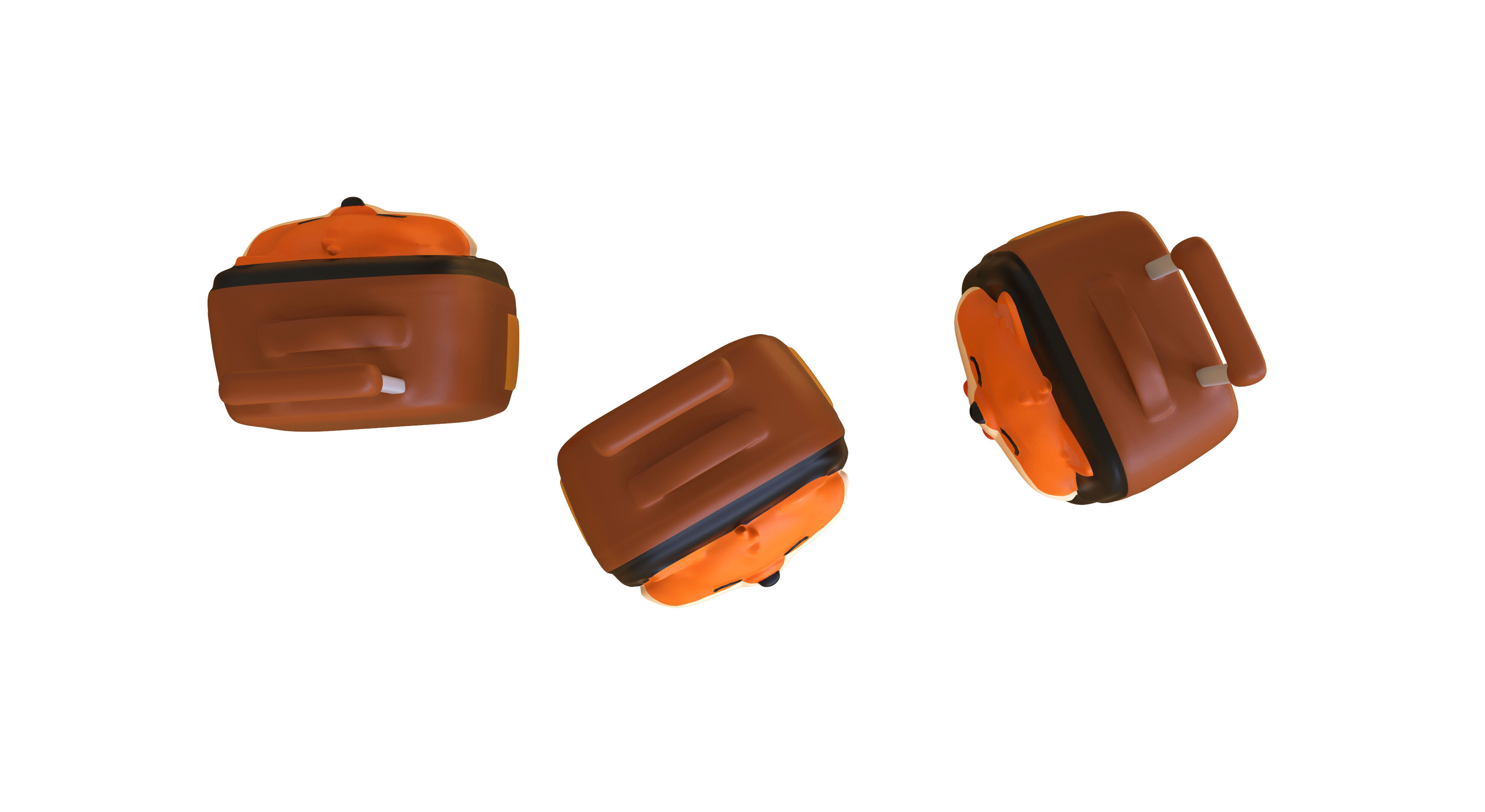 Low Poly - Suitcase Fox Low-poly 3D model_4