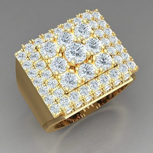 Elite Men Rings Collection 4MR079 3D print model