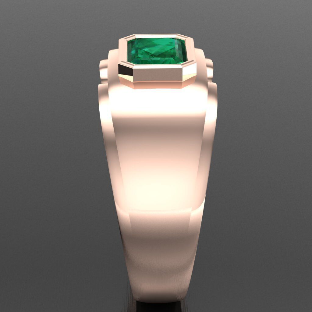 Elite Men Rings Collection 4MR078 3D print model_12