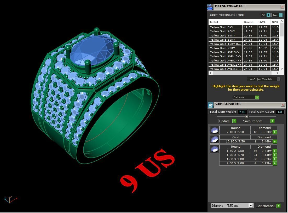 Elite Men Rings Collection 4MR076 3D print model_1